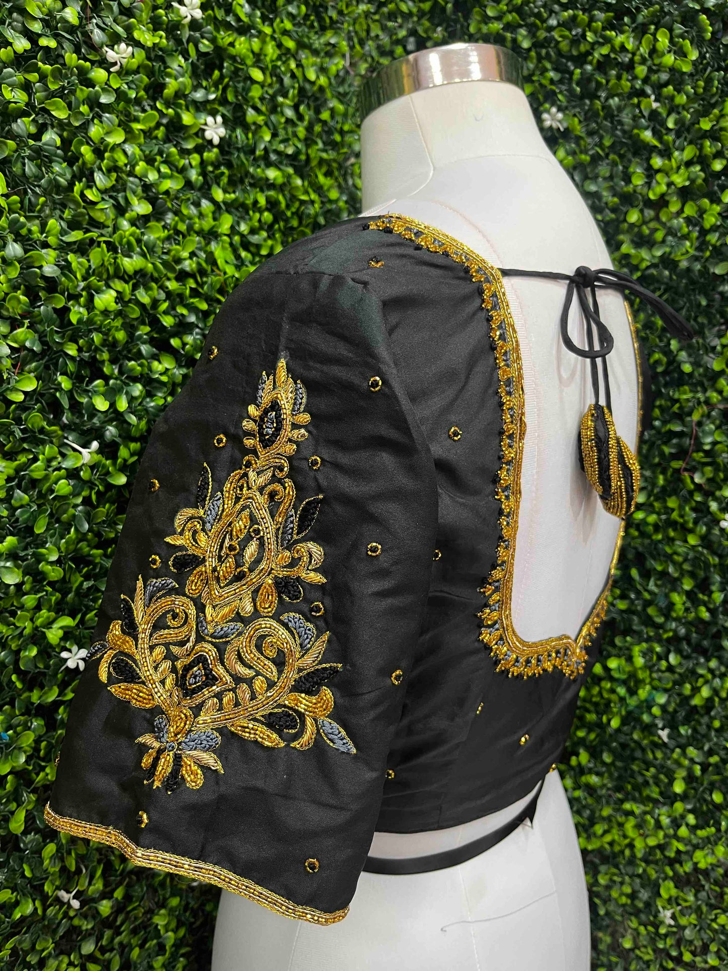 Designer Handwork Blouse Black