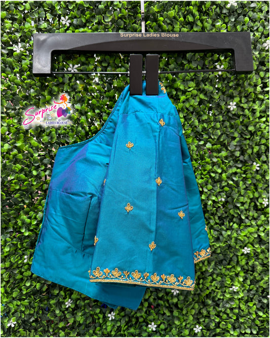 Handwork designer Ari work blouse Blue color