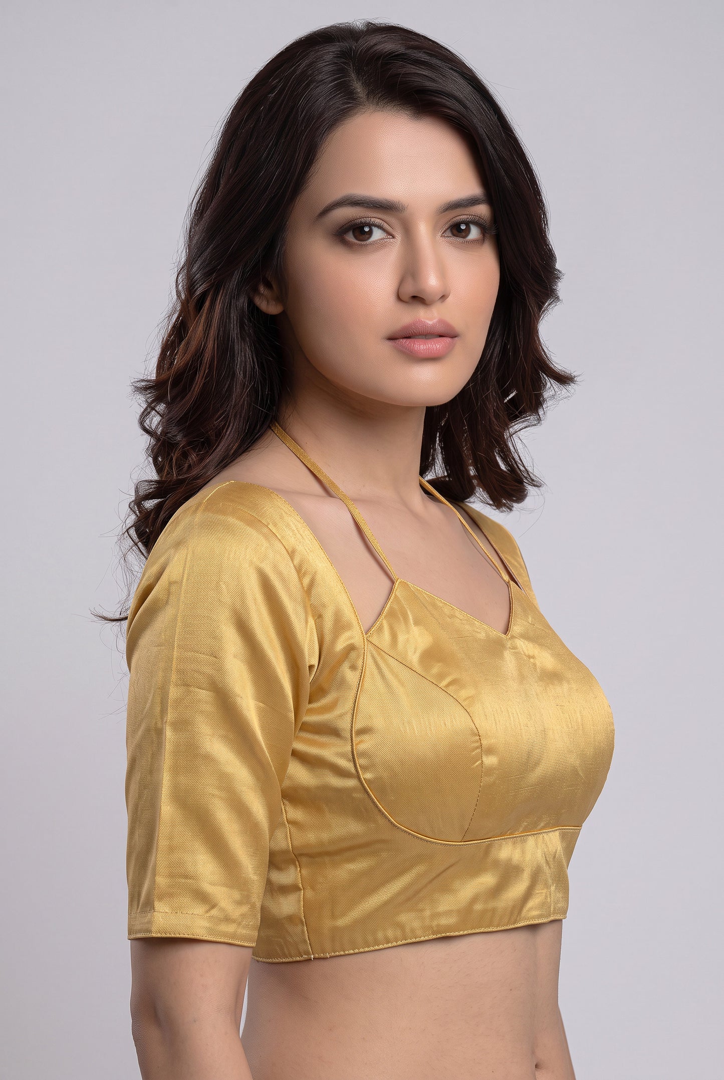 READY MADE MADUBALA BLOUSE (GOLD)