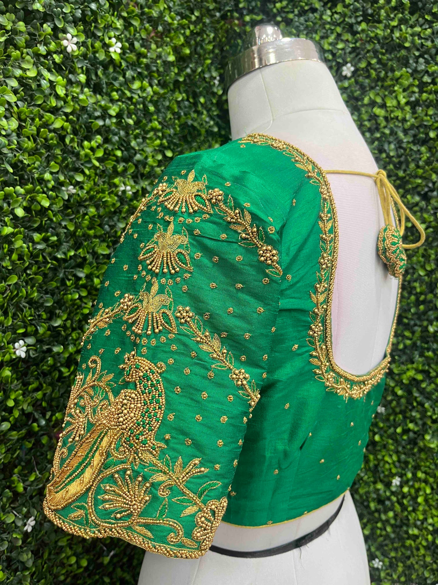 Designer Handwork Blouse Green