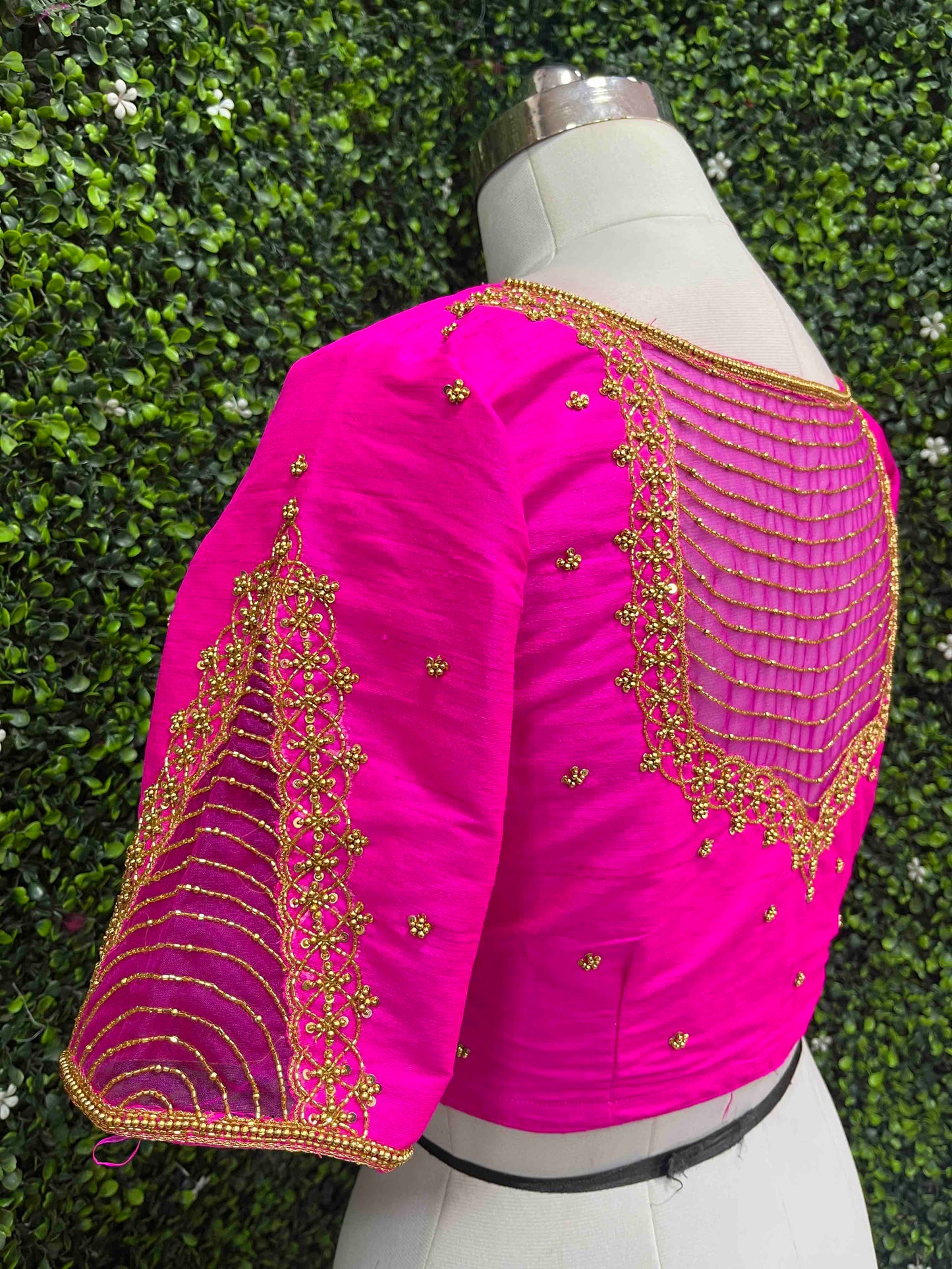 Designer Handwork Blouse Pink