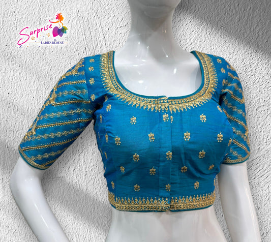 Madhubala Machine work designer Readymade blouse