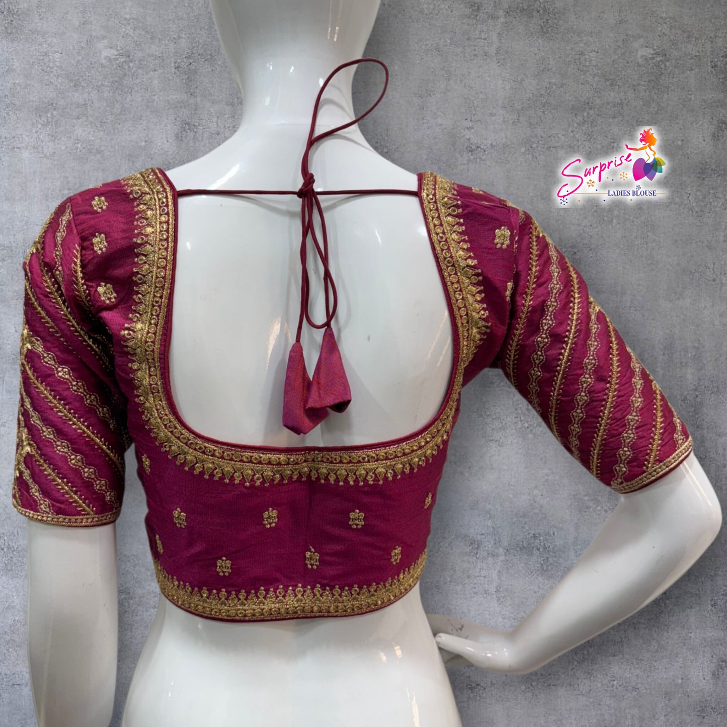 Madhubala Machine work designer Readymade blouse