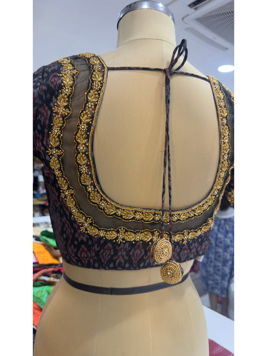 HANDWORK READY MADE POCHAMPALLY BLOUSE