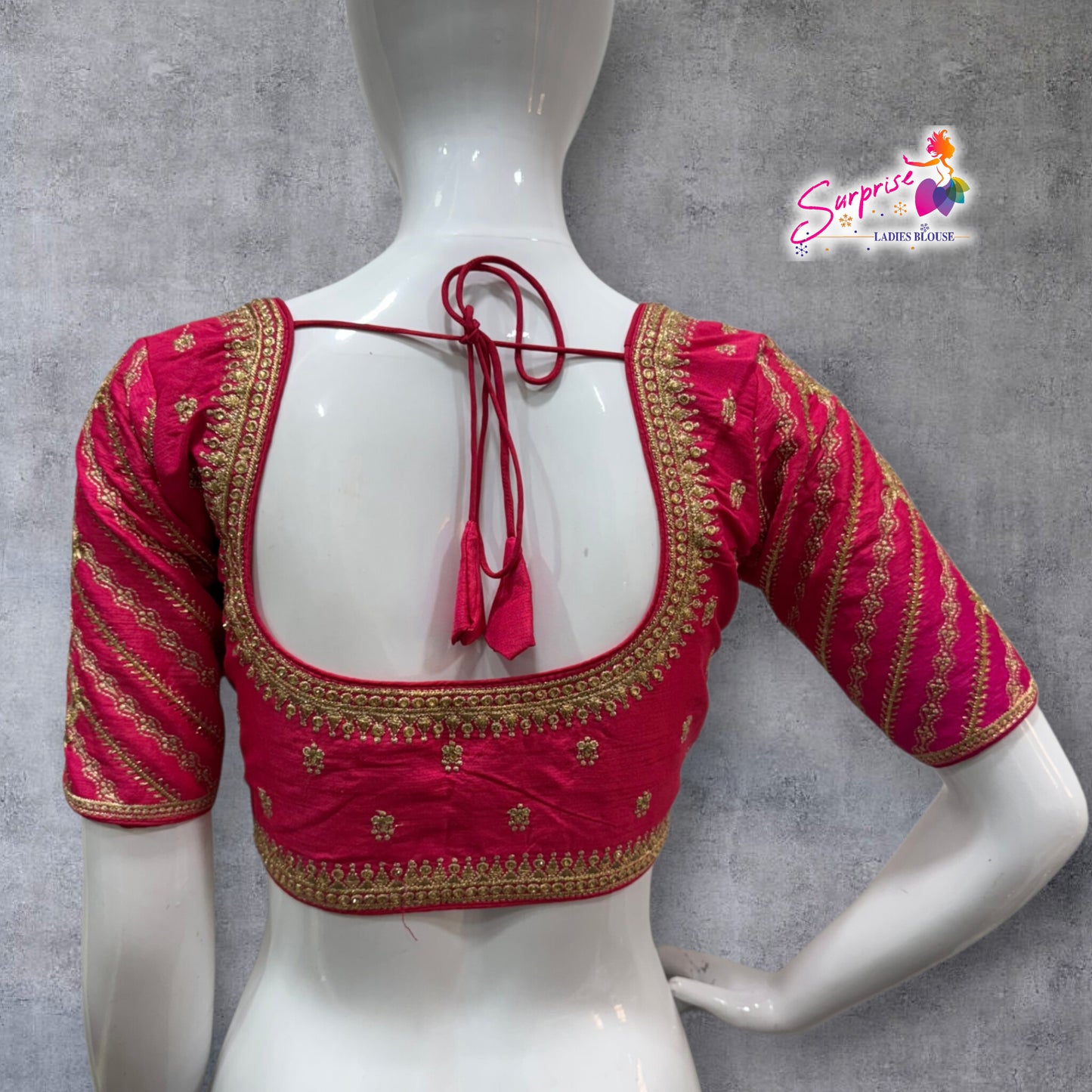 Madhubala Machine work designer Readymade blouse