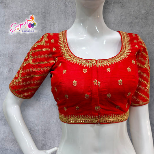 Madhubala Machine work designer Readymade blouse