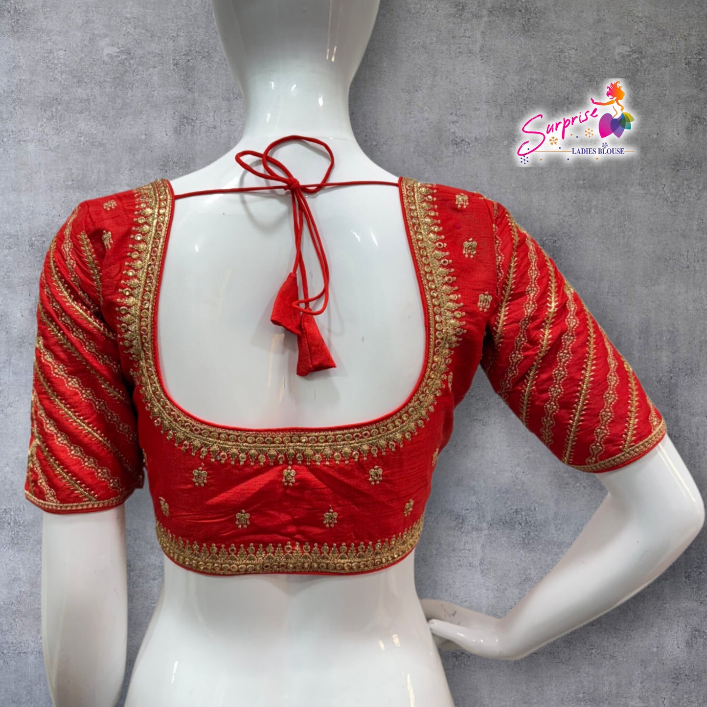 Madhubala Machine work designer Readymade blouse