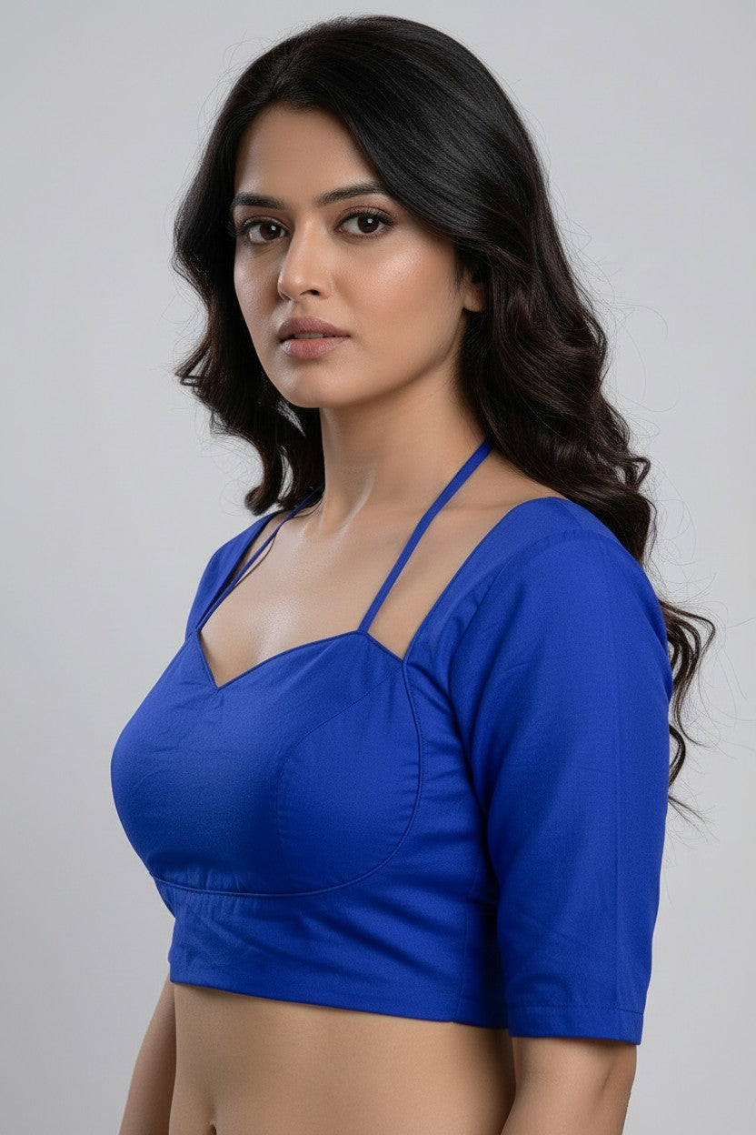 READY MADE MADUBALA BLOUSE (ROYAL BLUE)