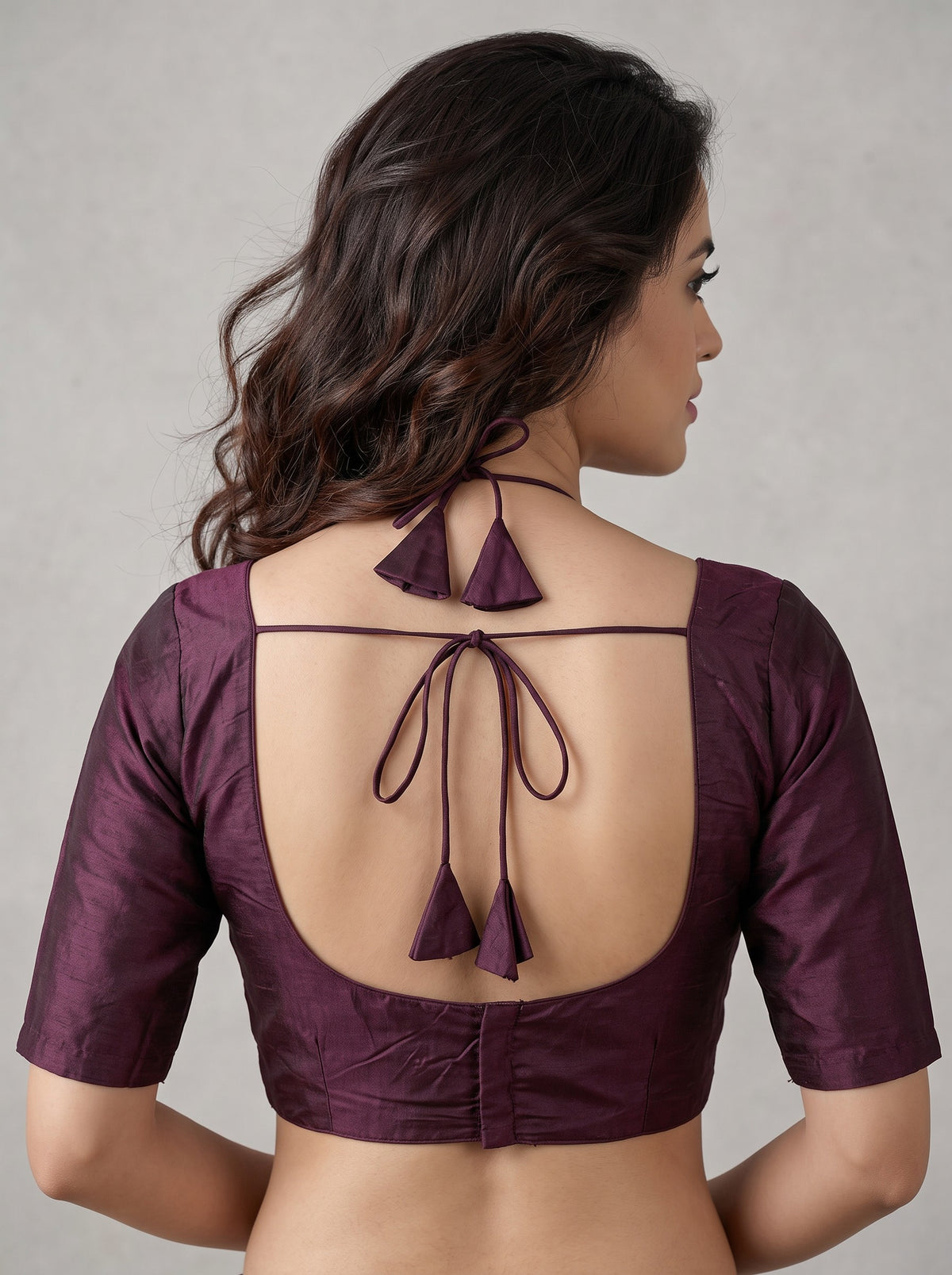 READY MADE MADUBALA BLOUSE (WINE)