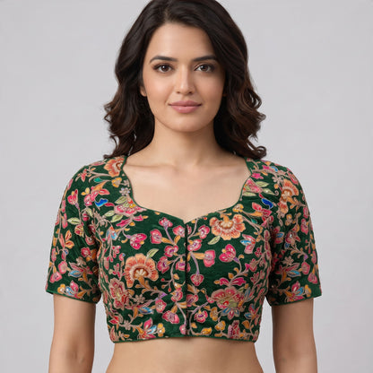 Position print blouse