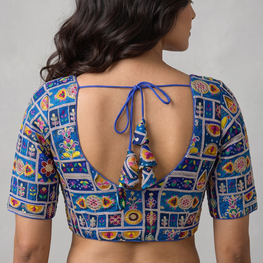 Position print blouse
