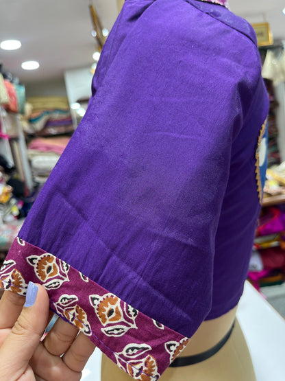 Multicolour Cotton Colar Neck Blouse