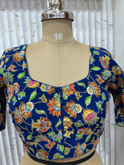 Position print blouse