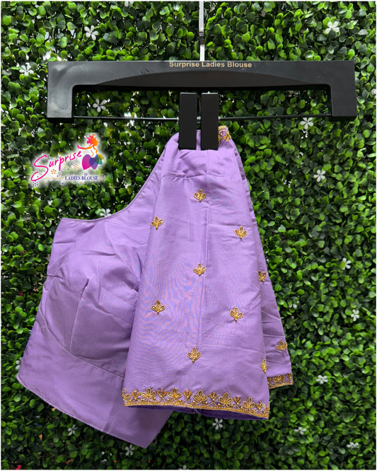 Handwork designer Ari work blouse  lavender color
