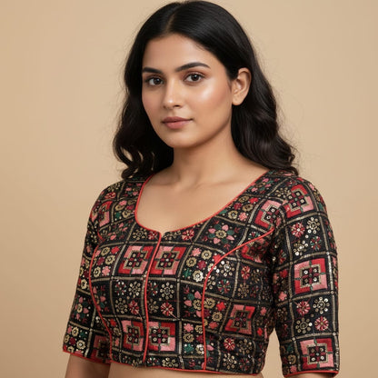 Multi embroidery blouse