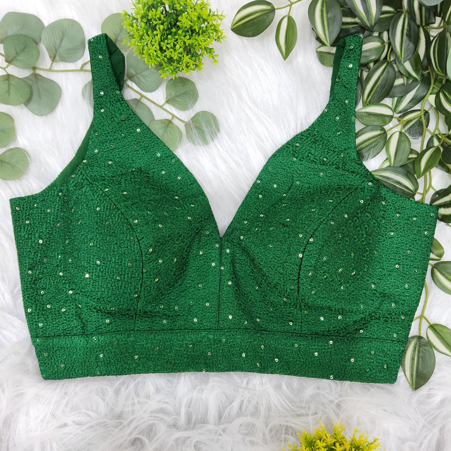 Sleeveless sequin blouse
