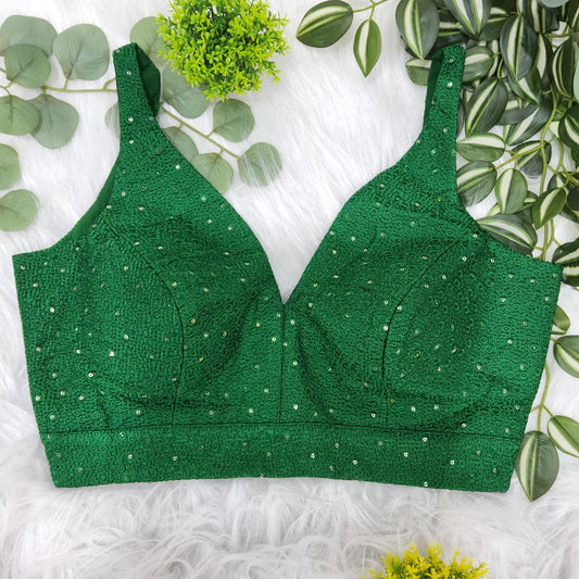 Sleeveless sequin blouse