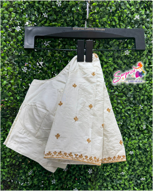 Handwork designer Ari work blouse  off white / cream color
