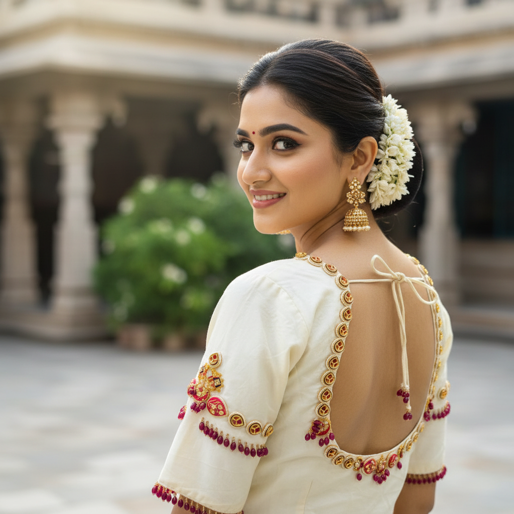 Premium Jewellery  handwork Blouse  40 size Standard