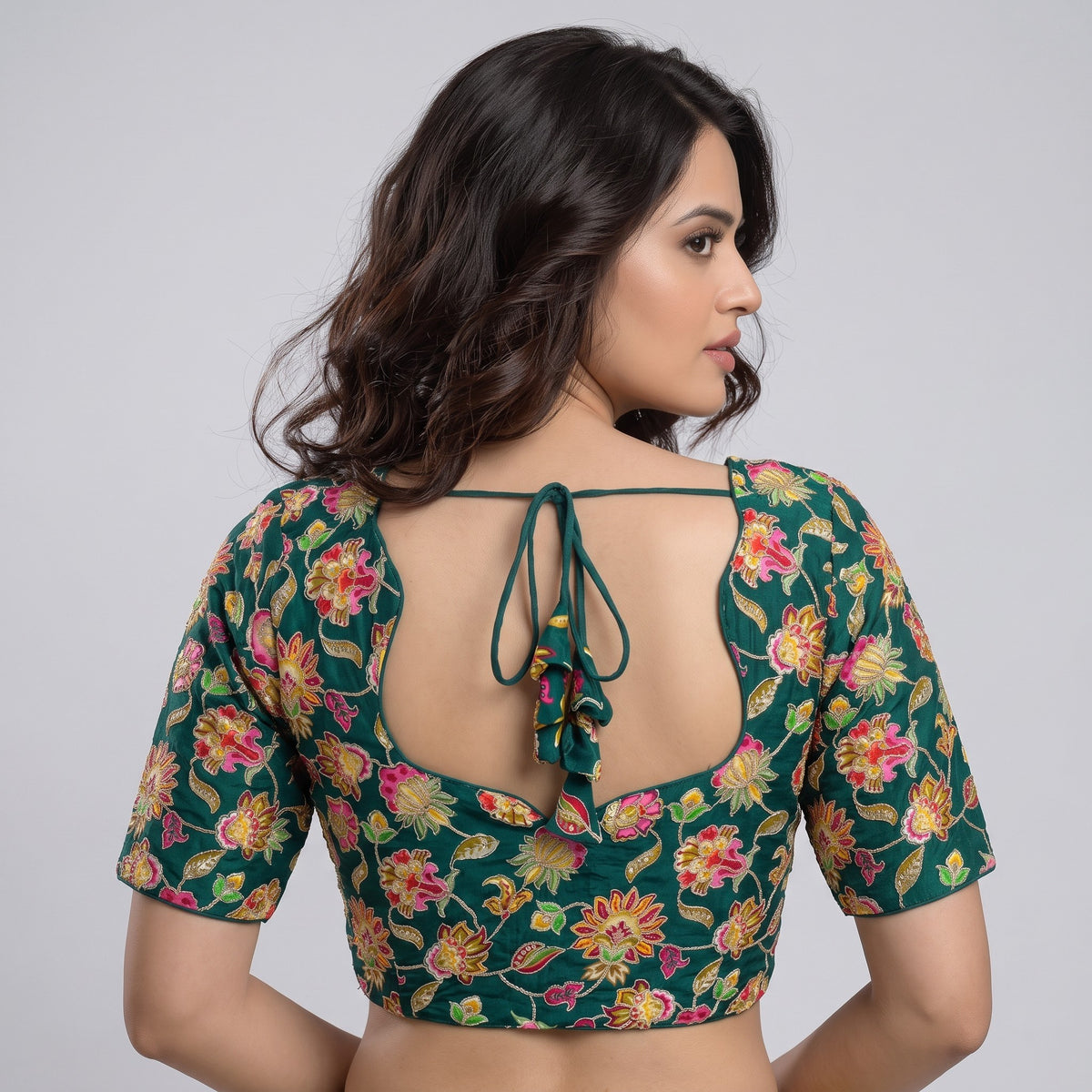 Position print blouse