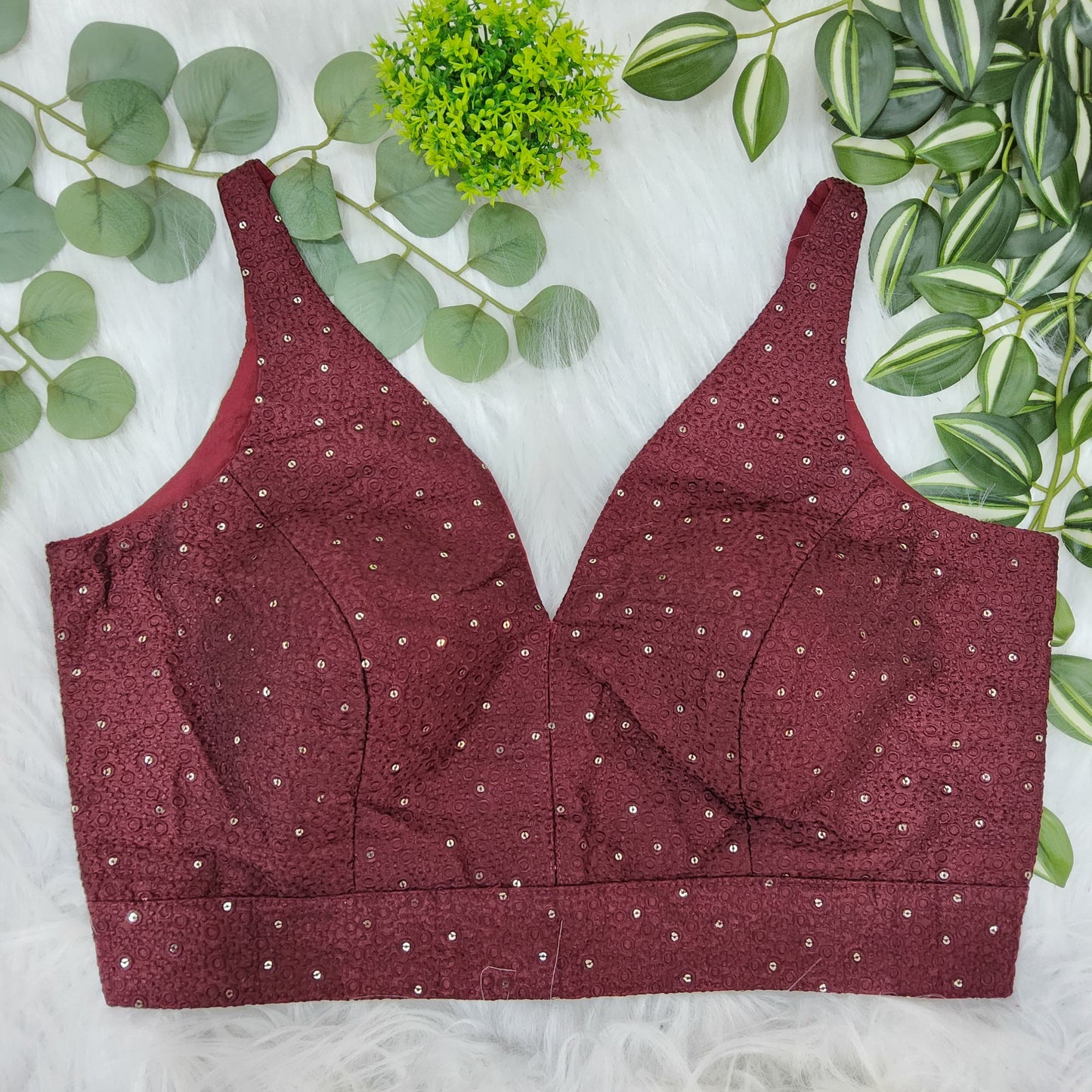 Sleeveless sequin blouse