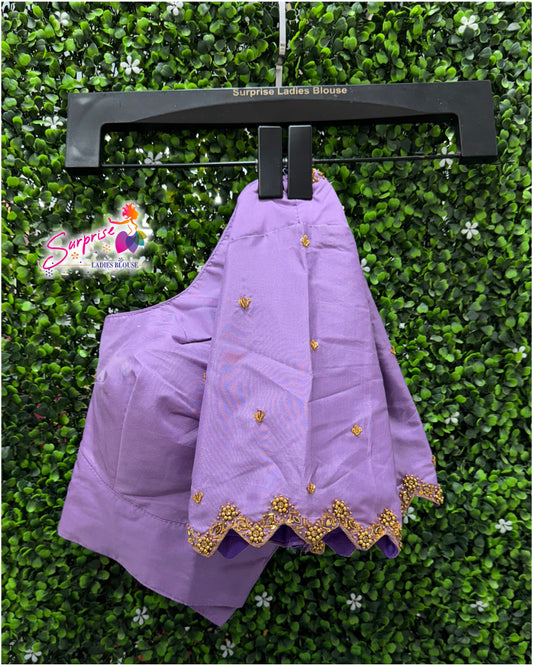 Handwork designer Ari work blouse  lavender color