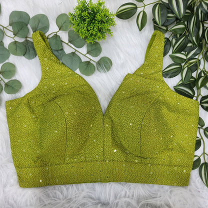 Sleeveless sequin blouse