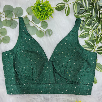 Sleeveless sequin blouse