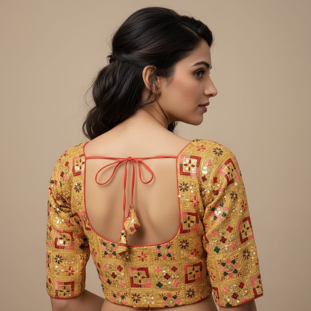 Multi embroidery blouse