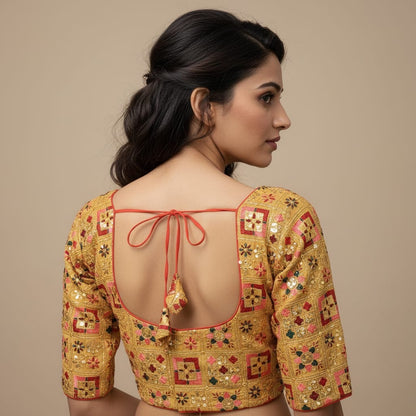 Multi embroidery blouse
