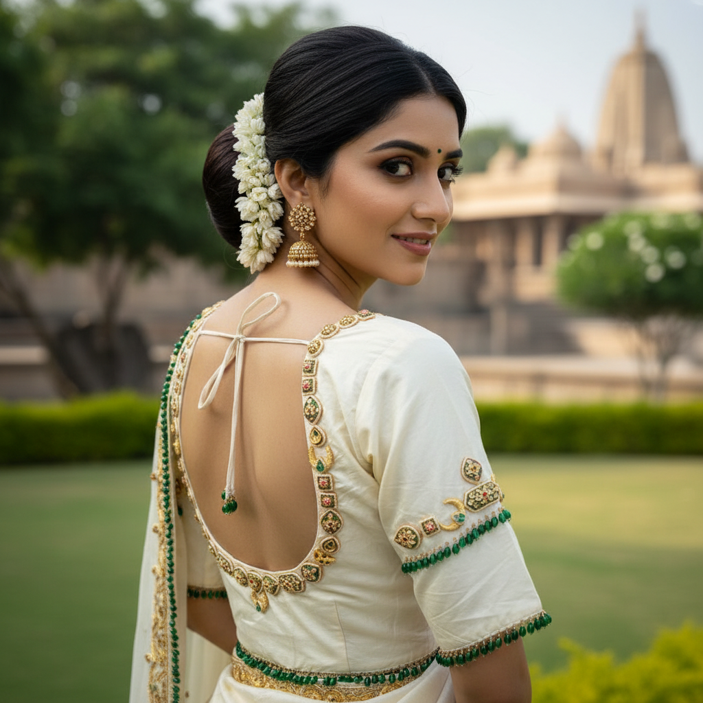 Premium Jewellery  handwork Blouse  40 size Standard