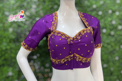 Madhubala Machine work designer Readymade blouse