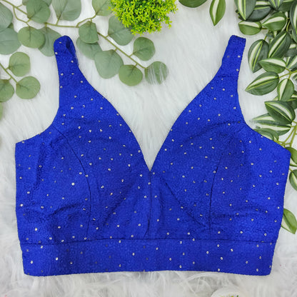 Sleeveless sequin blouse