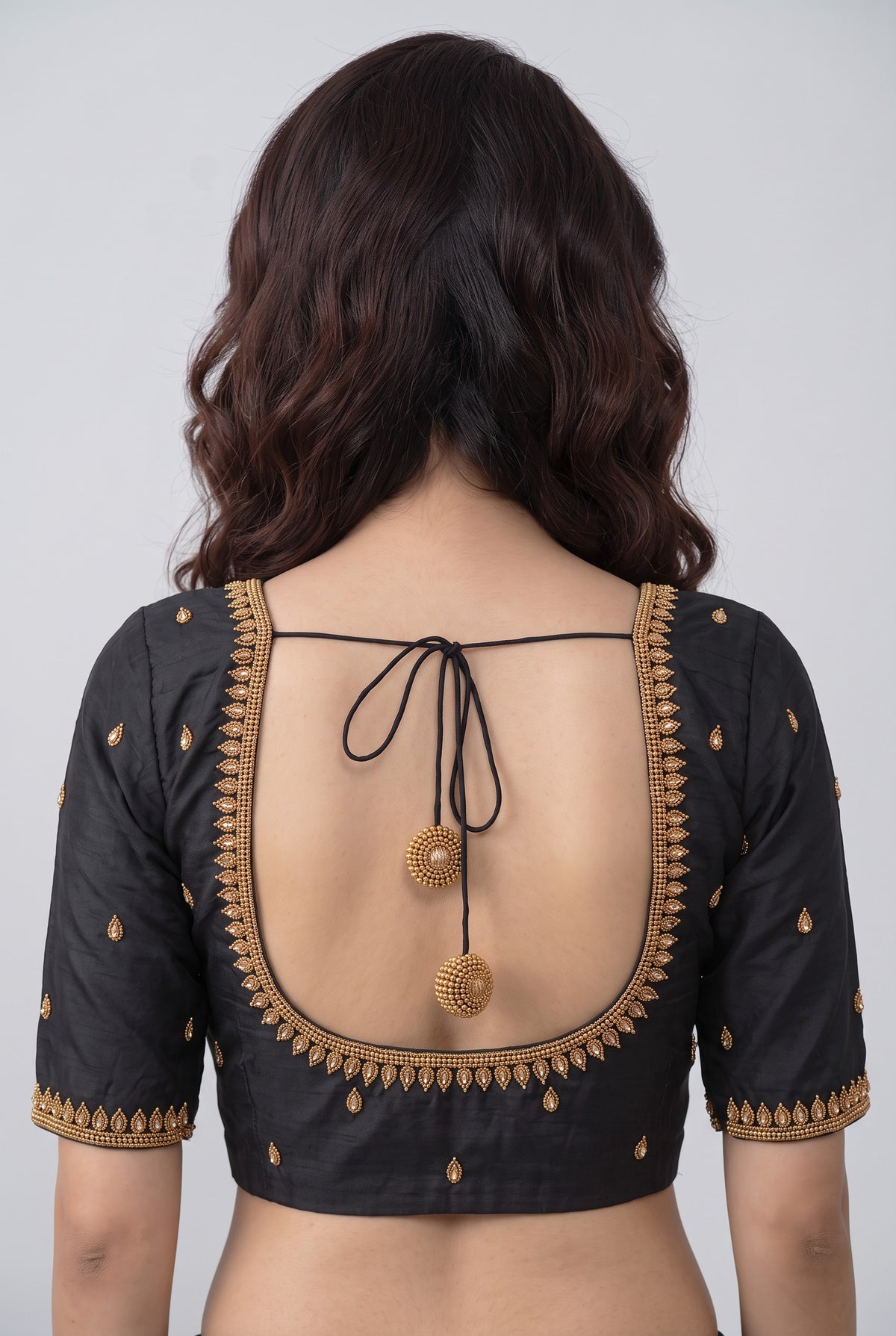 Bridal Handwork blouse (Black)