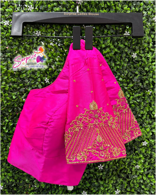 Designer Handwork Blouse Pink