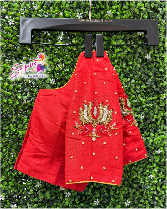 Designer Handwork Blouse Red