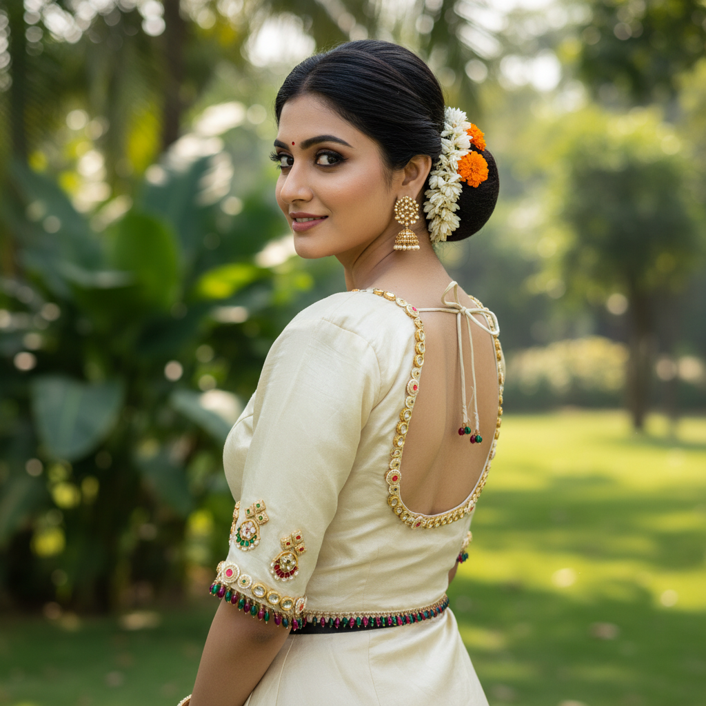 Premium Jewellery  handwork Blouse  40 size Standard
