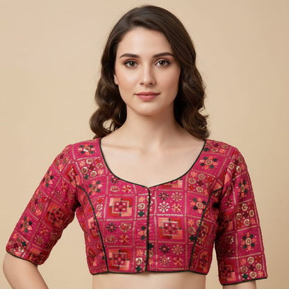 Multi embroidery blouse