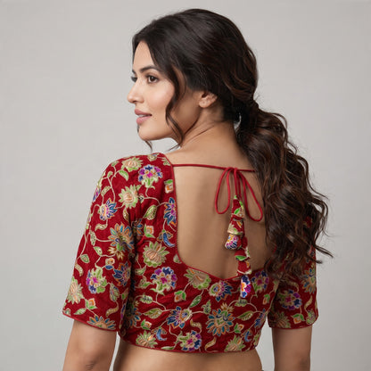 Position print blouse