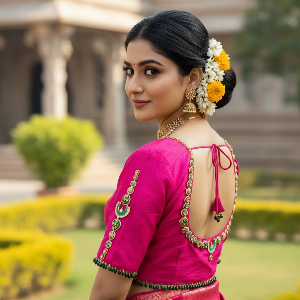 Premium Jewellery  handwork Blouse  40 size Standard