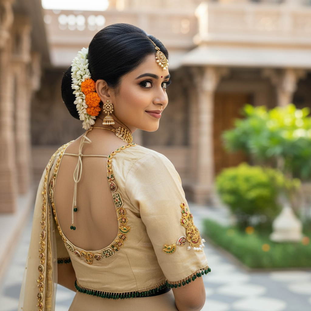 Premium Jewellery  handwork Blouse  40 size Standard