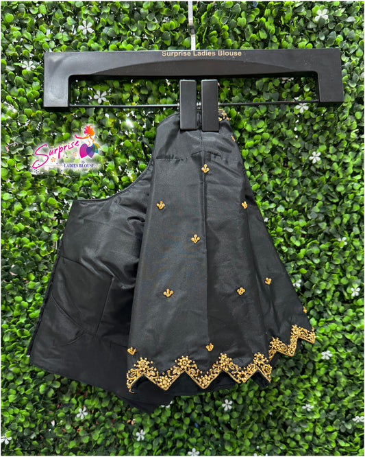 Handwork designer Ari work blouse  black color