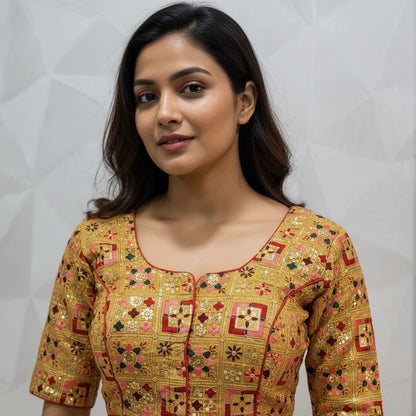 Multi embroidery blouse