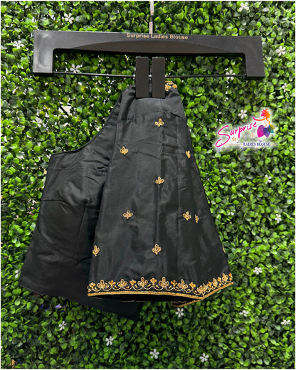 Handwork designer Ari work blouse  black color