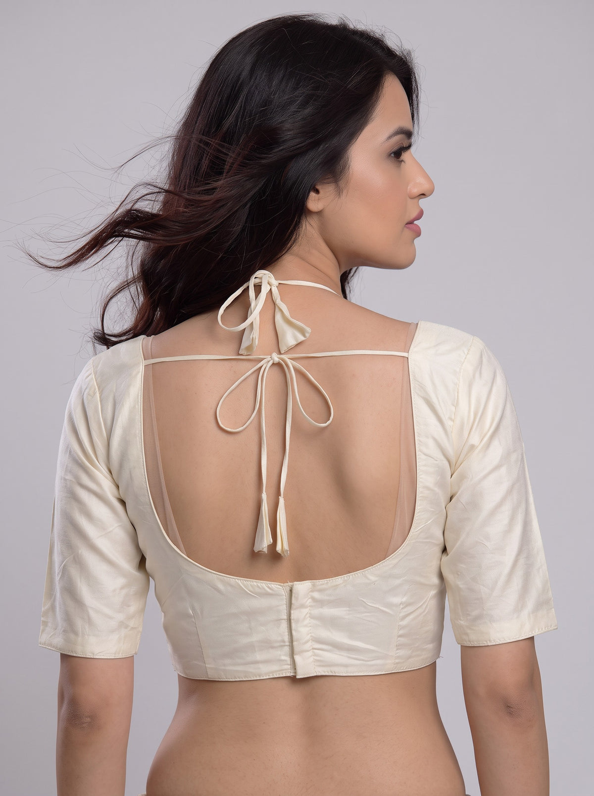 READY MADE MADUBALA BLOUSE (HALF-WHITE)