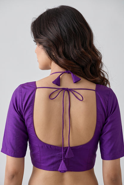 READY MADE MADUBALA BLOUSE (PURPLE)