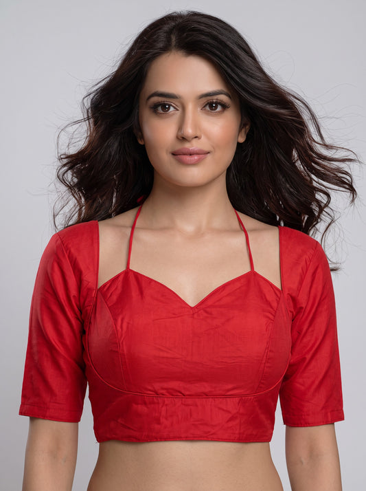 READY MADE MADUBALA BLOUSE (RED)