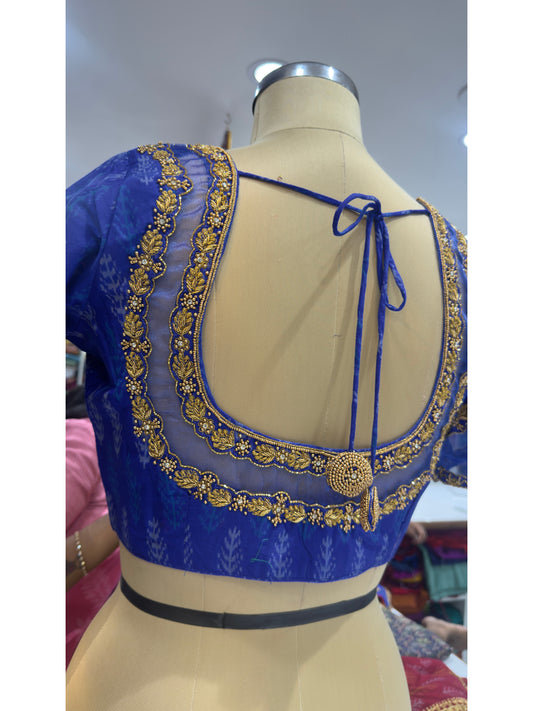 HANDWORK READY MADE POCHAMPALLY BLOUSE