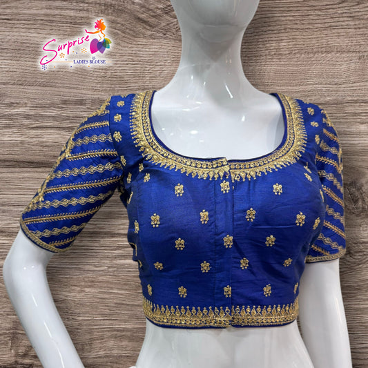 Madhubala Machine work designer Readymade blouse