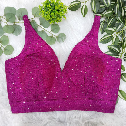 Sleeveless sequin blouse